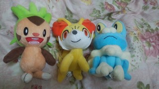 ポケットモンスターXYぬいぐるみ【ハリマロン、フォッコ、ケロマツ】.jpg